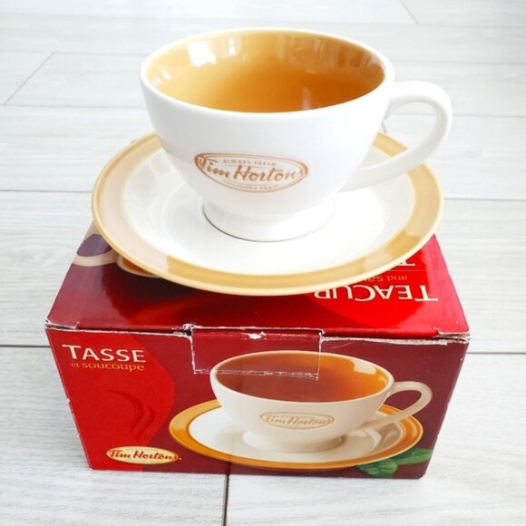 Rare Tim Hortons 2006 Limited Edition 2000s Y2K Tea Cup Collectible in Box - Picture 1 of 8